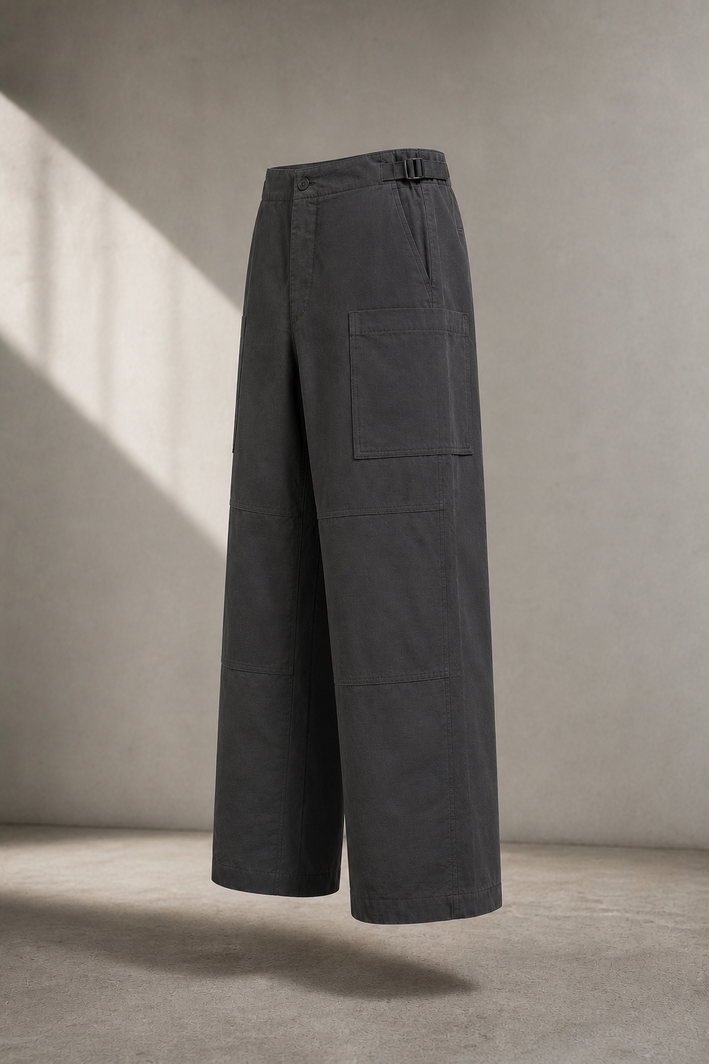 Graphite Grid Pocket Pants side view