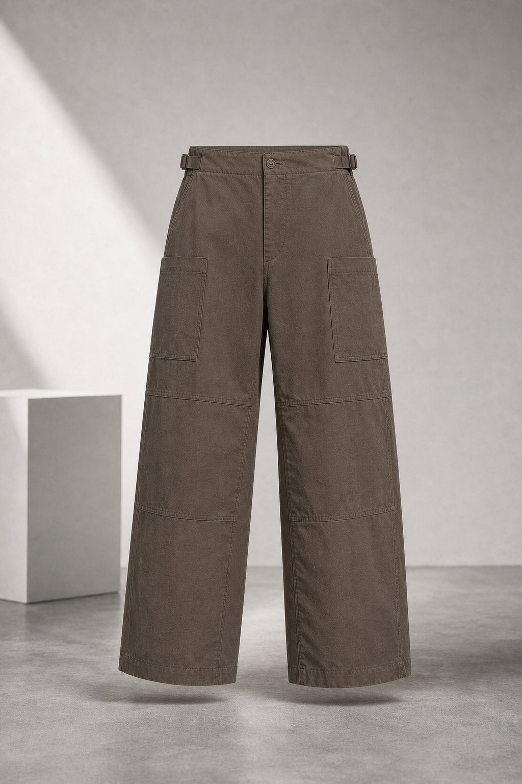 Soil Brown Grid Pocket Pants product image