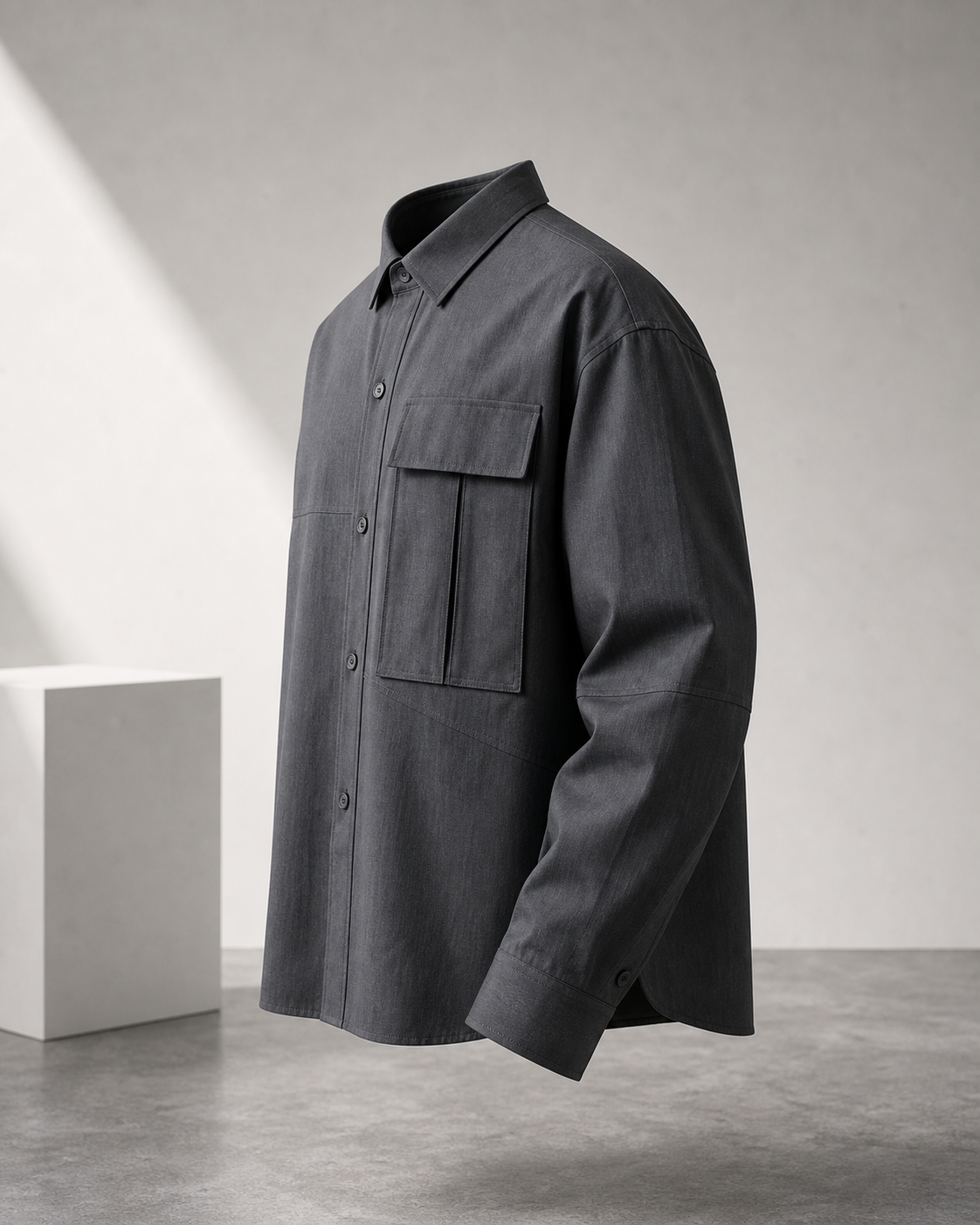 Graphite Utility Shirt side view