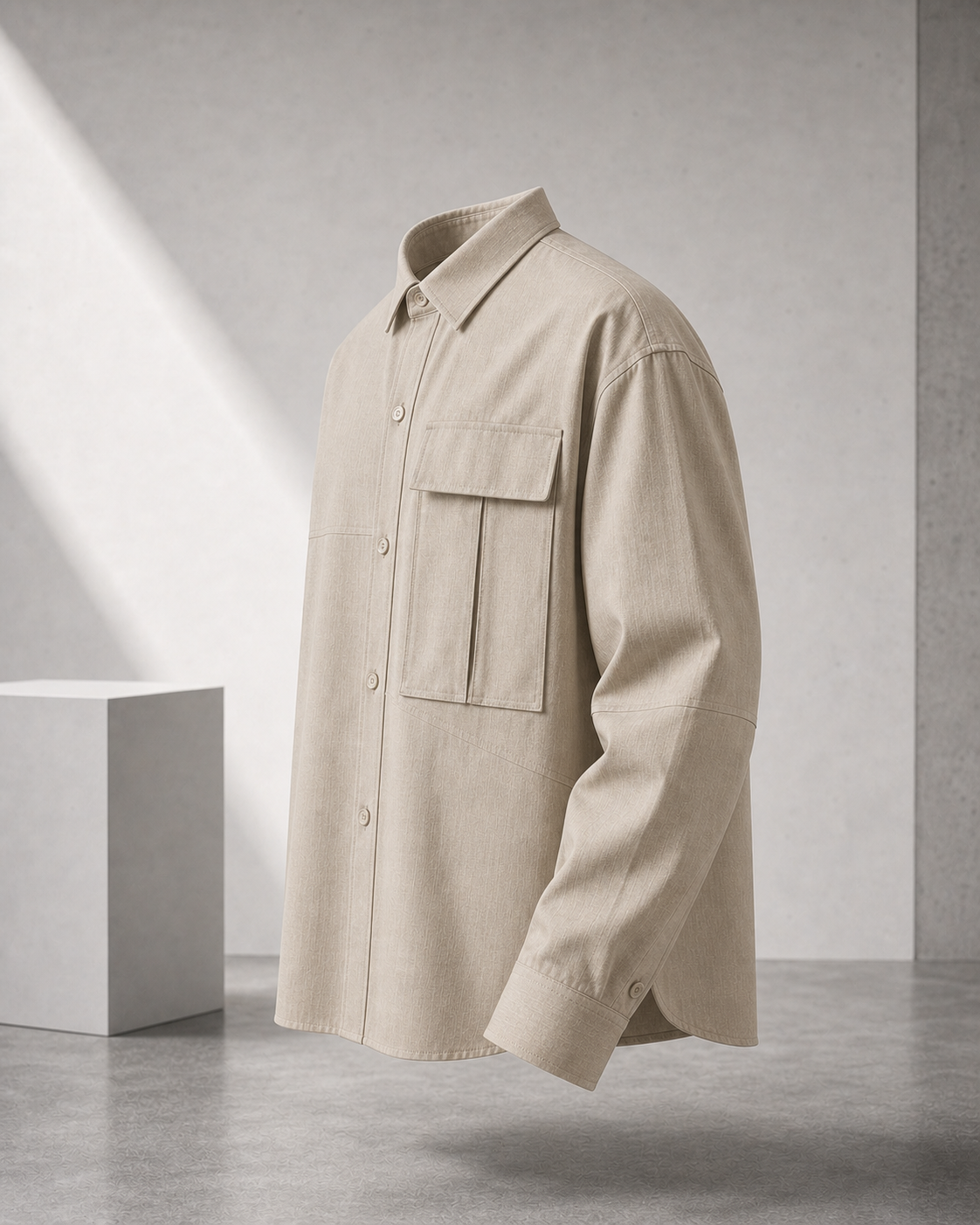 Sand Utility Shirt side view